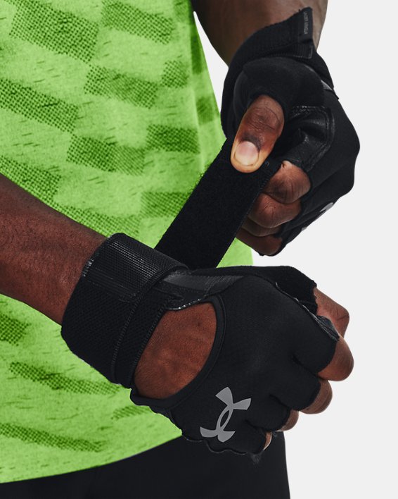 Men's UA Weightlifting Gloves in Black image number 2